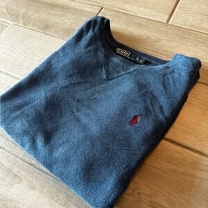 100% cotton polo ralph Lauren blue men’s‎ sweater size L